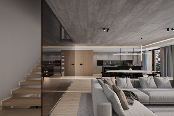 Krásny interiér rodinného domu – Kosi Architekti